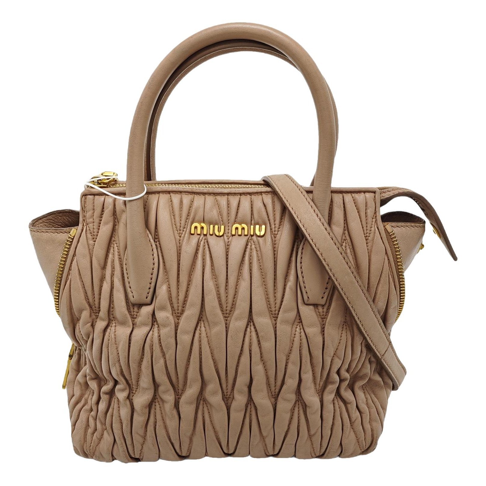 Miu Confidential leather crossbody bag