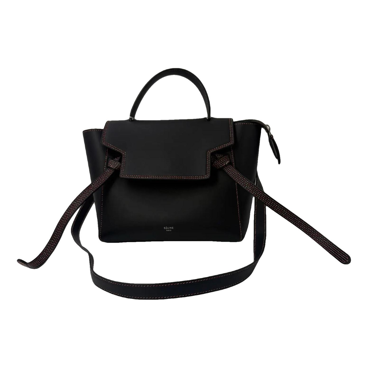 Belt leather handbag