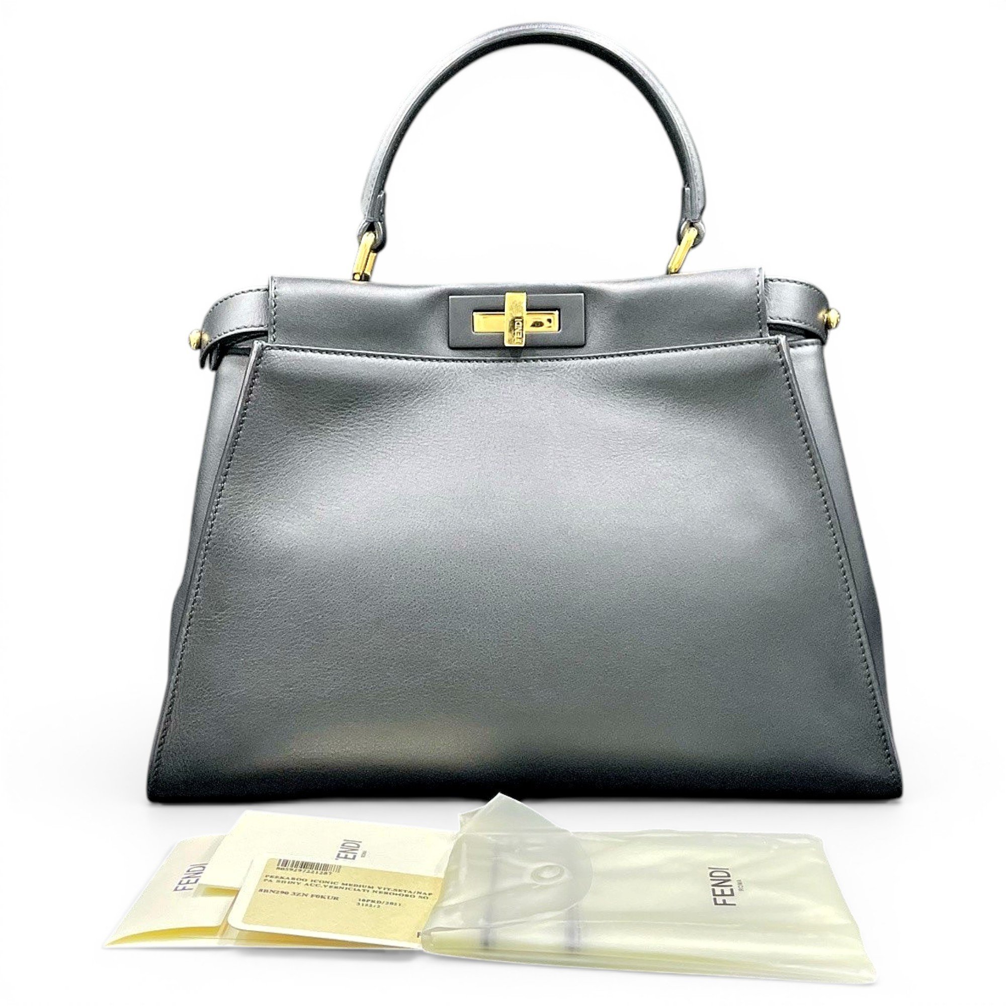 Peekaboo leather handbag