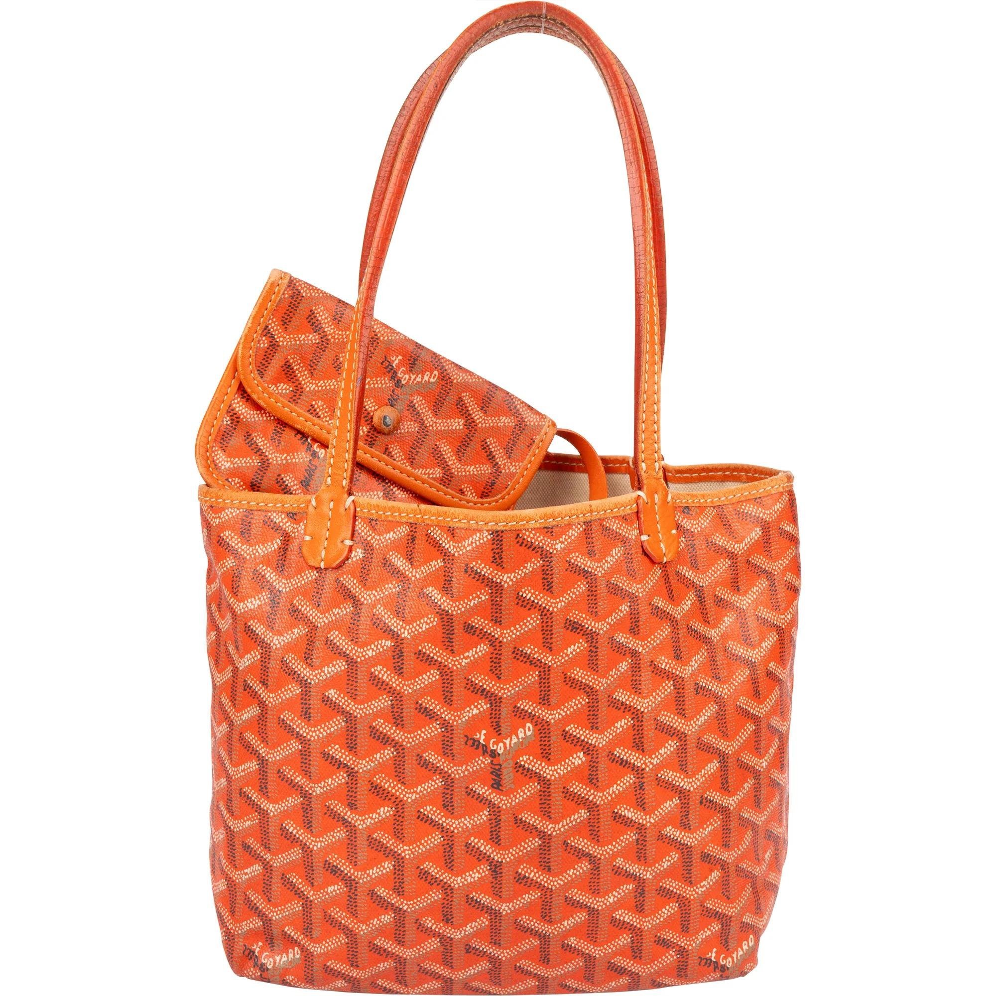 Goyard Saint-Louis leather handbag
