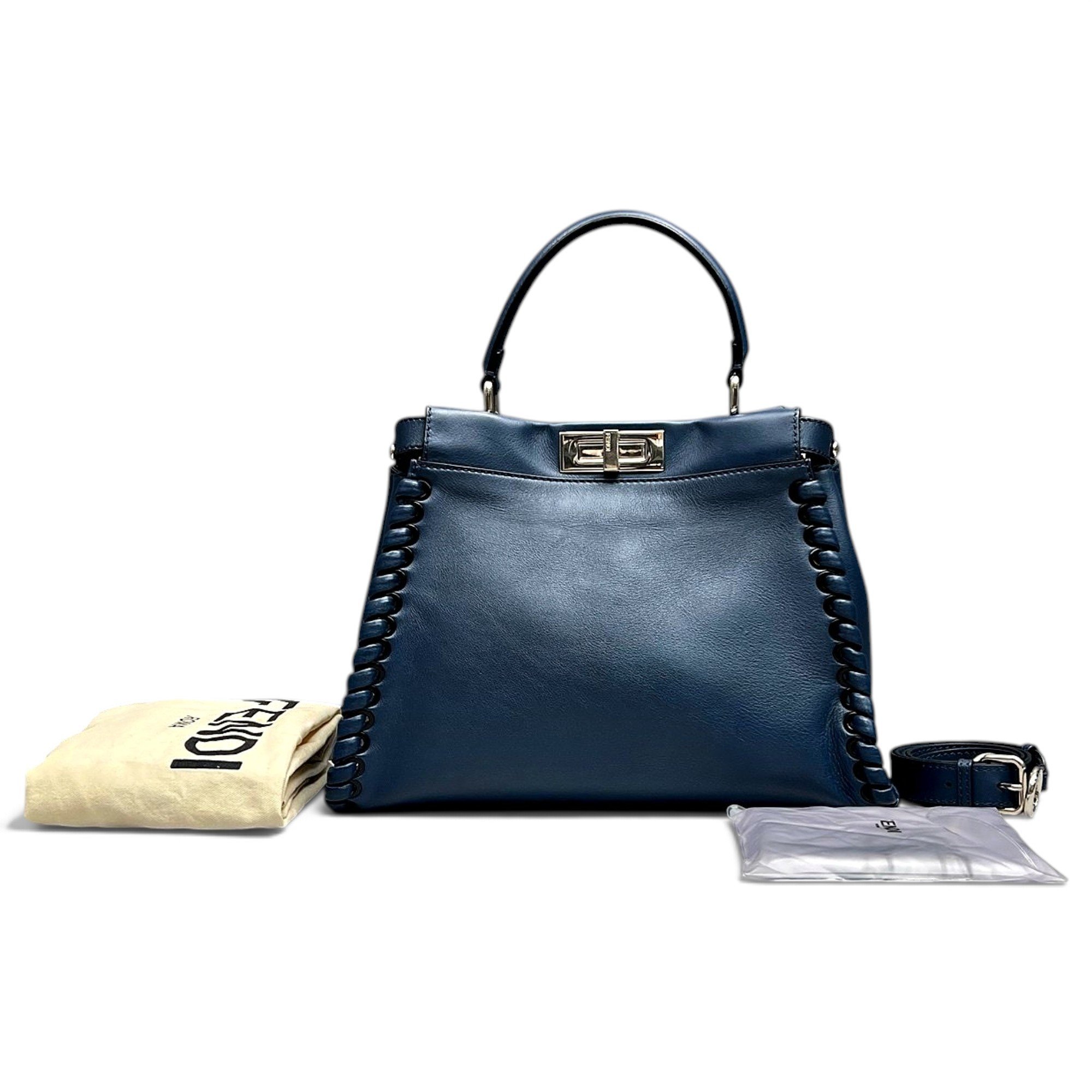 Fendi Peekaboo leather handbag