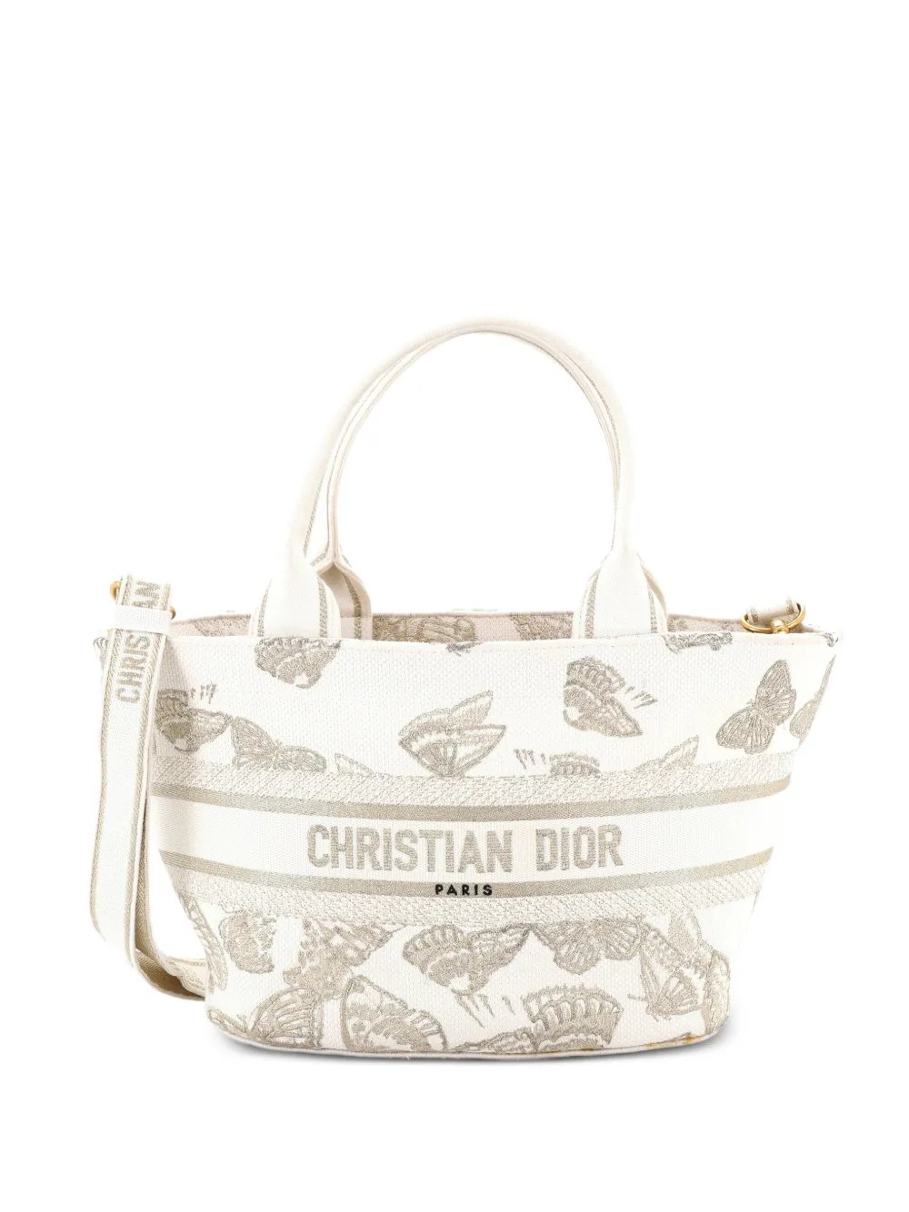 Panier Chapeau Bag Embroidered Canvas tote bag