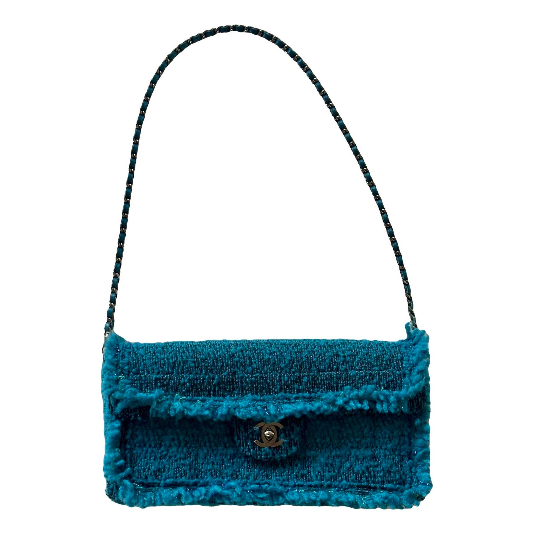 East West Chocolate Bar tweed handbag