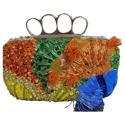 Glitter clutch bag