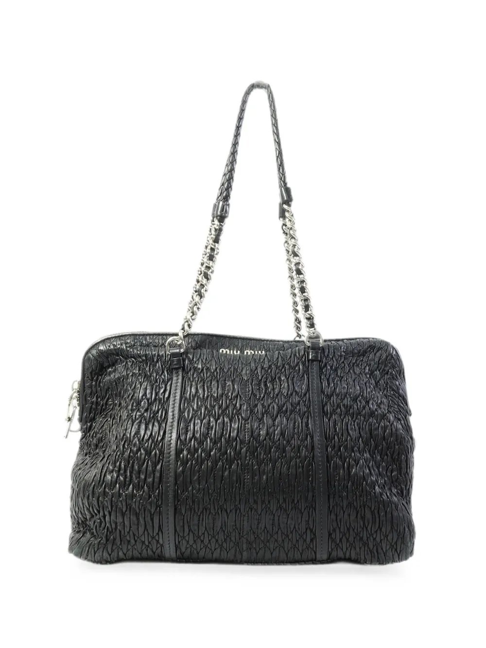matelassé chain shoulder bag