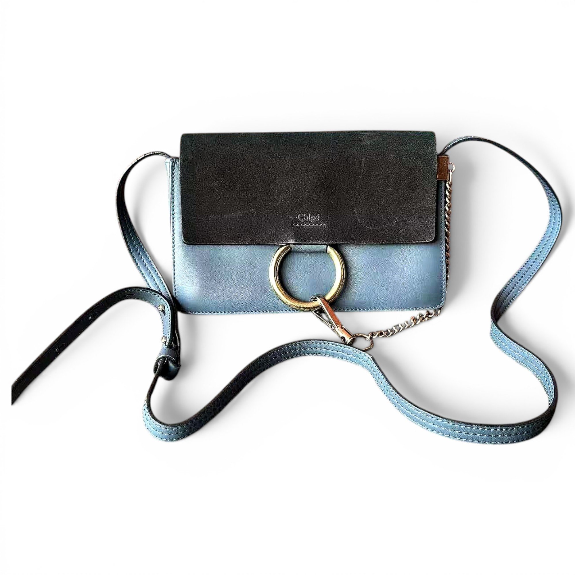 Faye leather crossbody bag