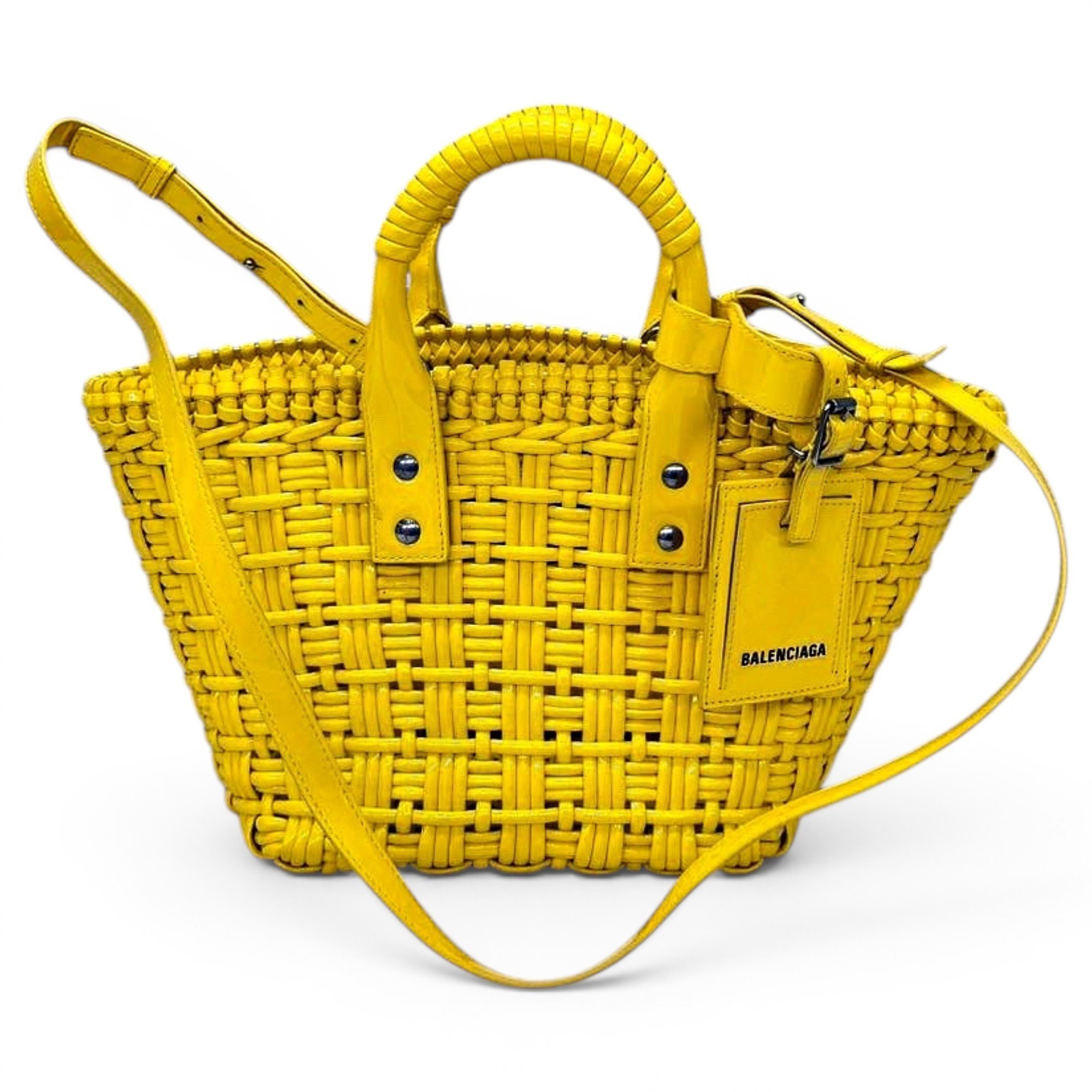 Bistro Panier patent leather tote
