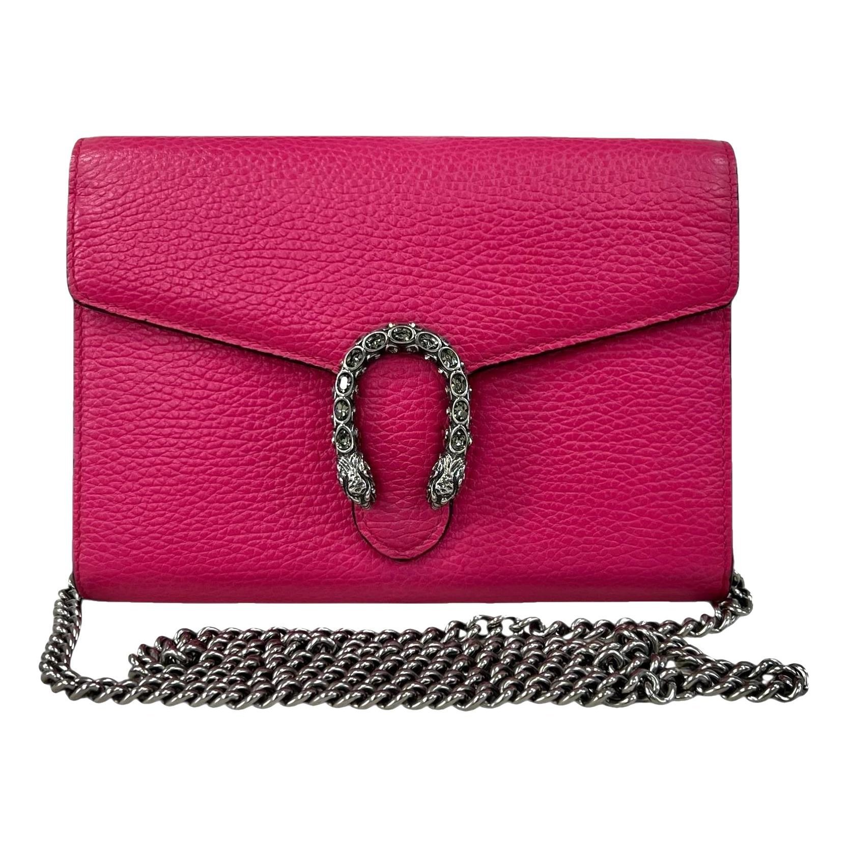 Dionysus Chain Wallet leather crossbody bag
