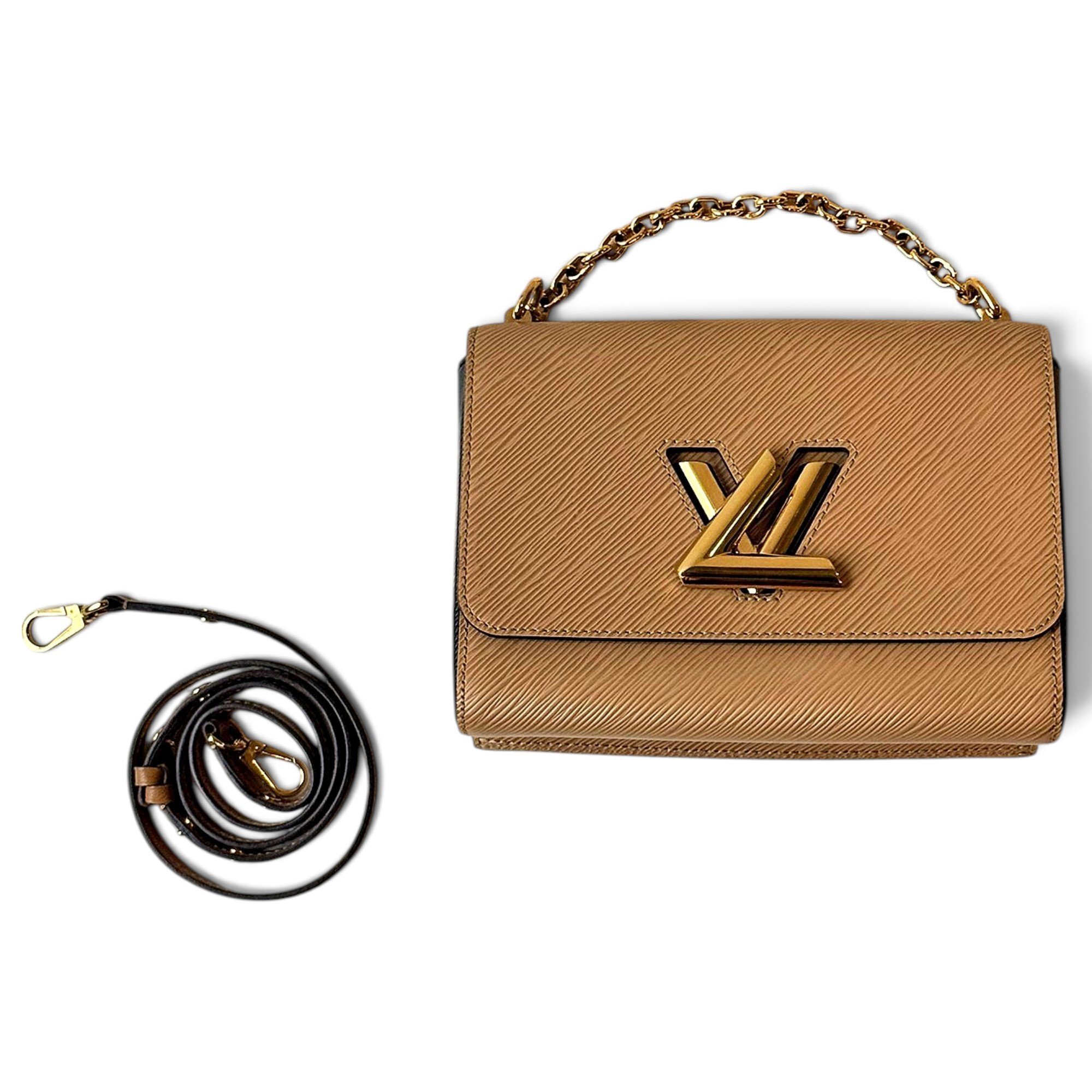 Twist leather crossbody bag