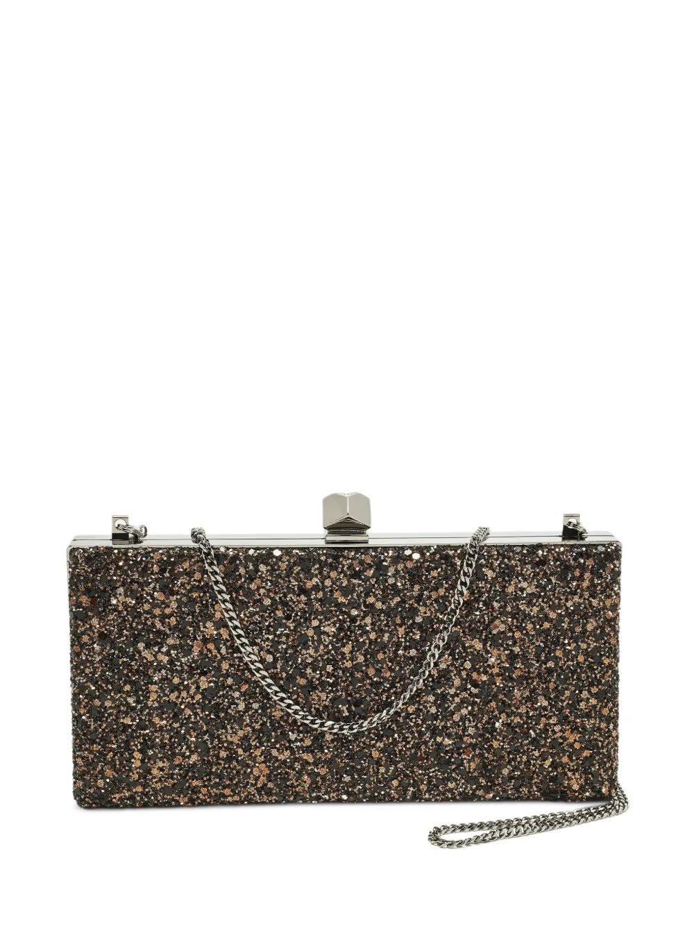 Celeste glitter clutch bag