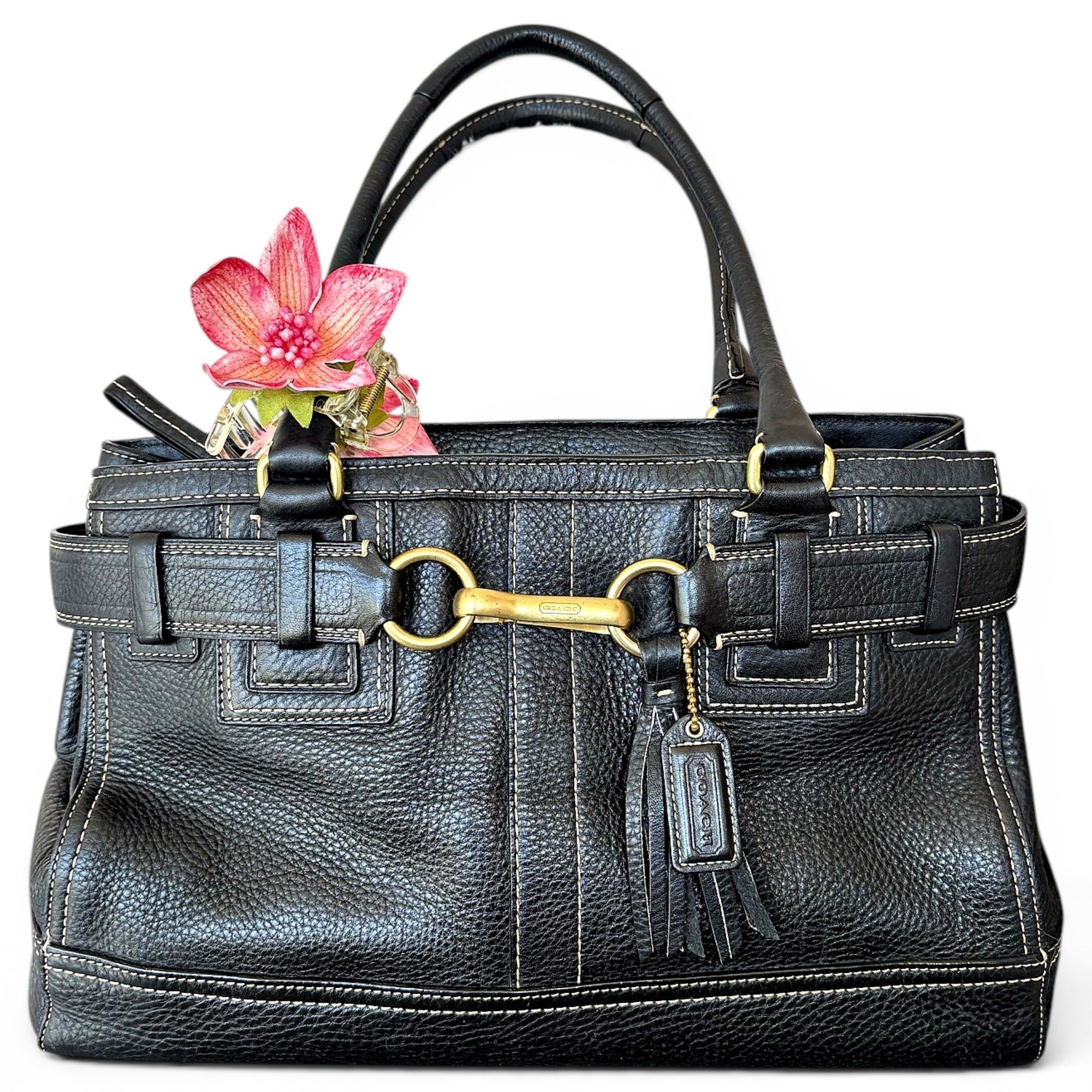 Leather satchel