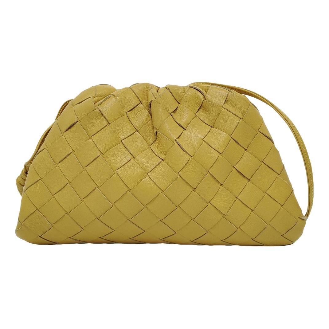 Pouch leather handbag