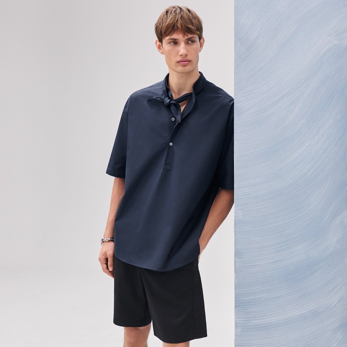 Océan Boxy Fit Shirt With Marius Collar