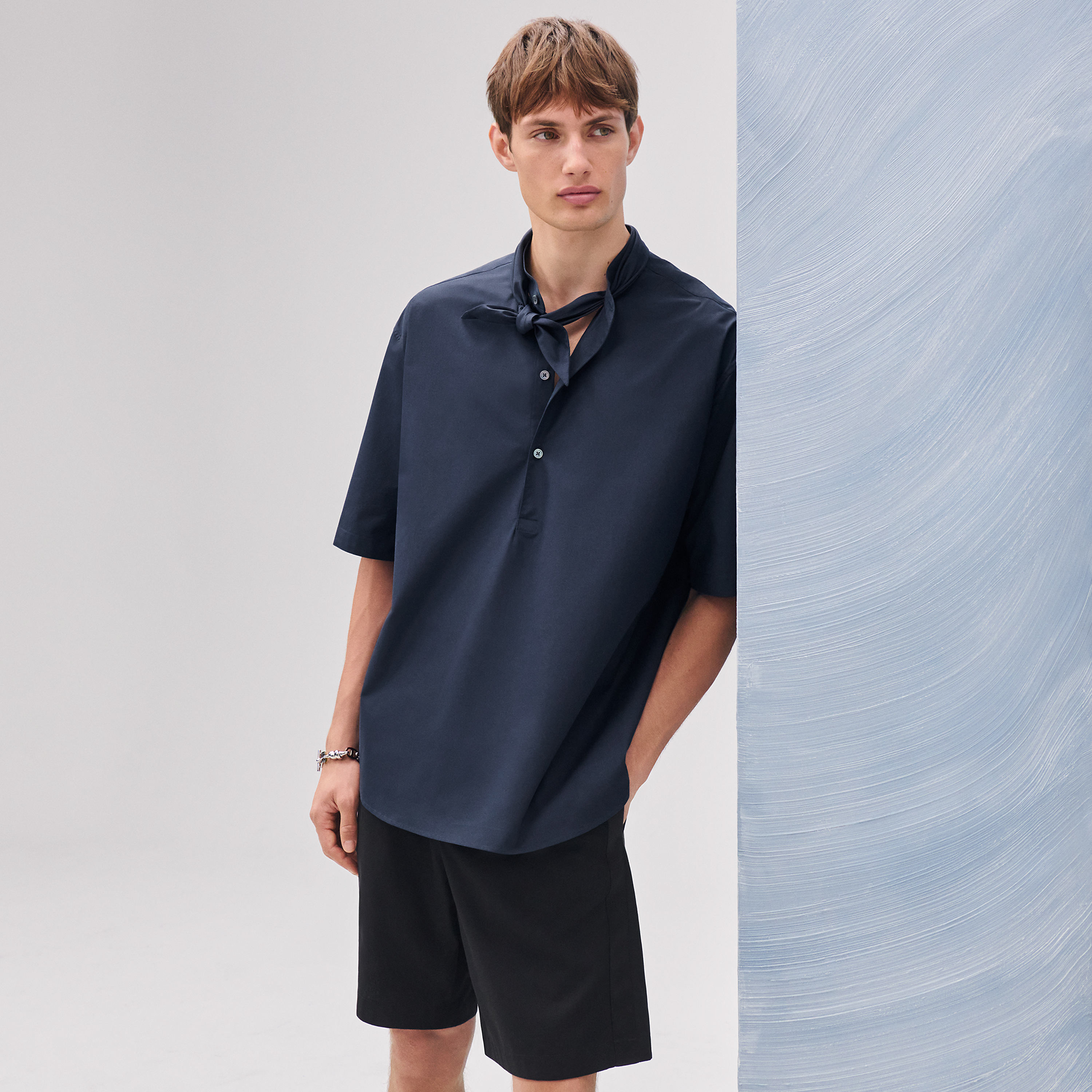 Boxy Fit Shirt With Marius Collar