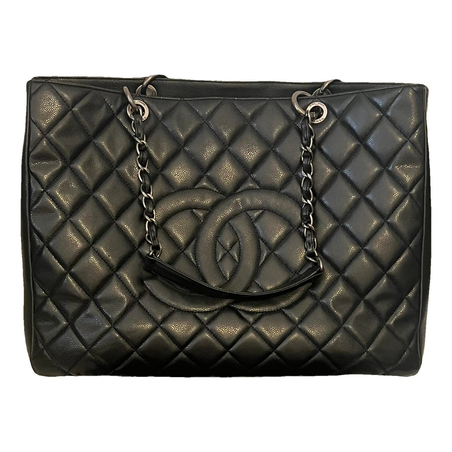 Grand shopping leather tote