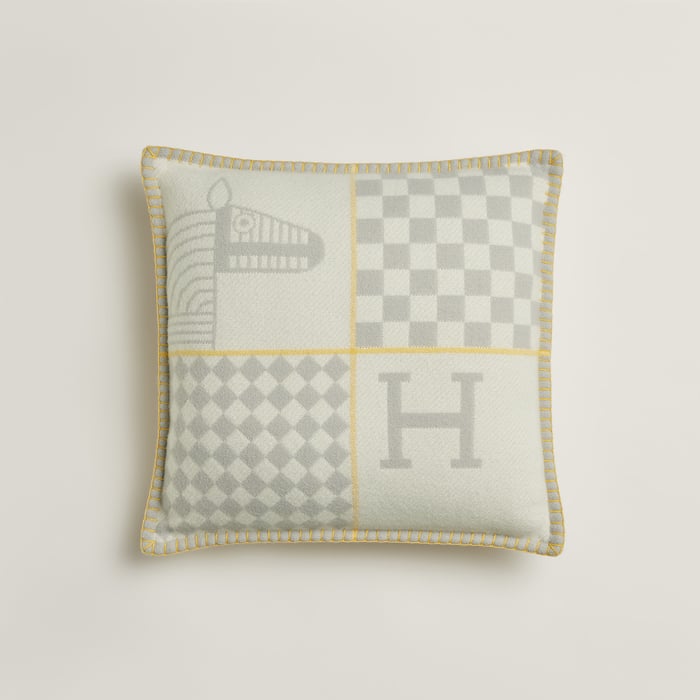 Gris Avalon Animaux Nattes Pillow