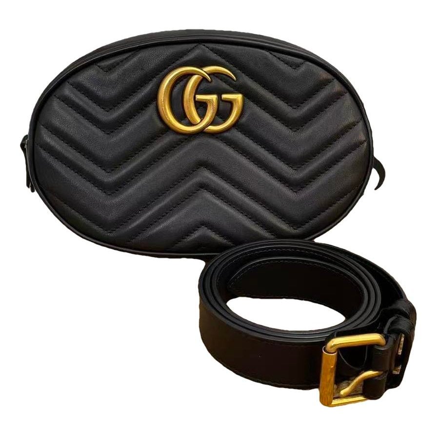 GG Marmont Oval leather handbag