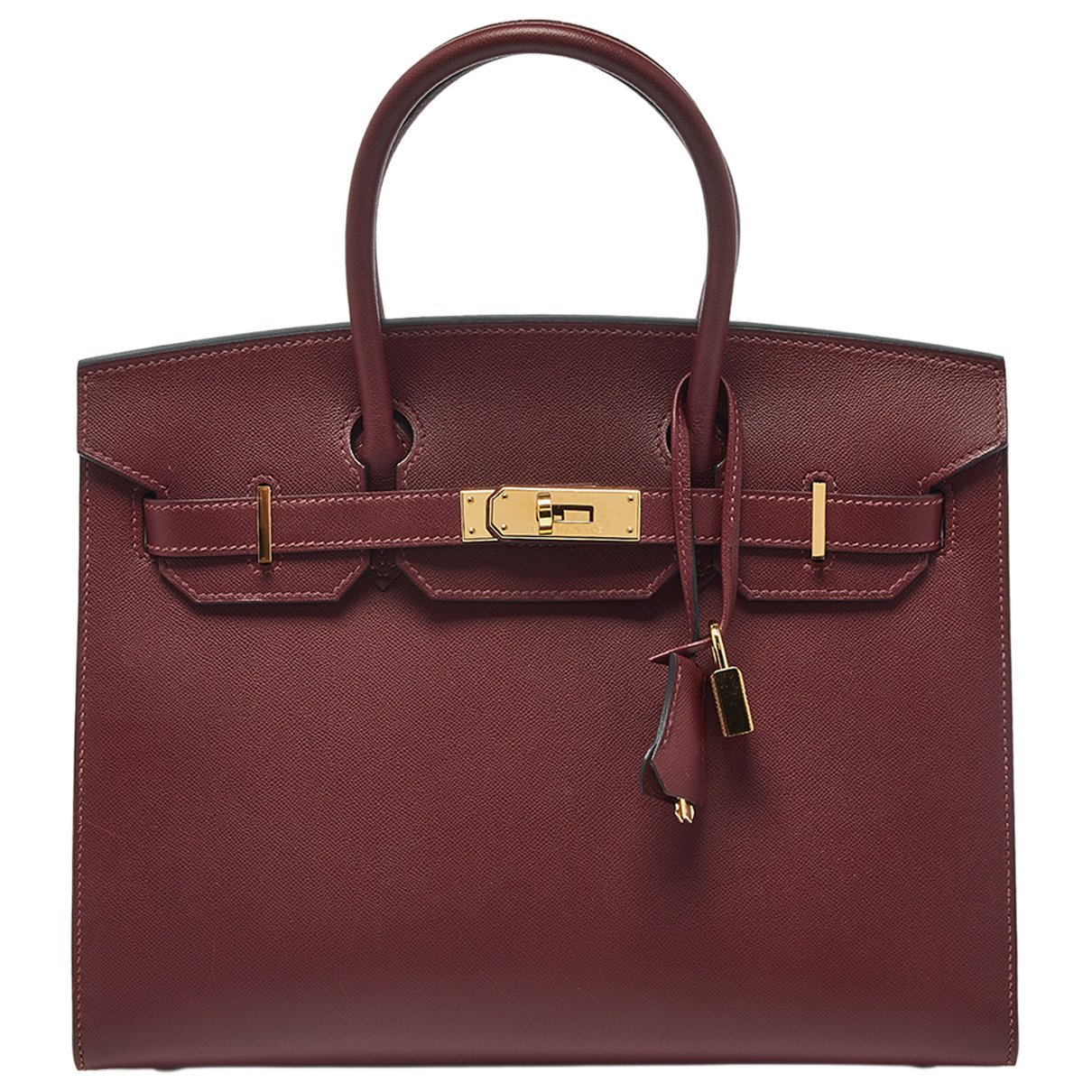 Hermes Birkin 30 Handbag Rouge H Madame Leather