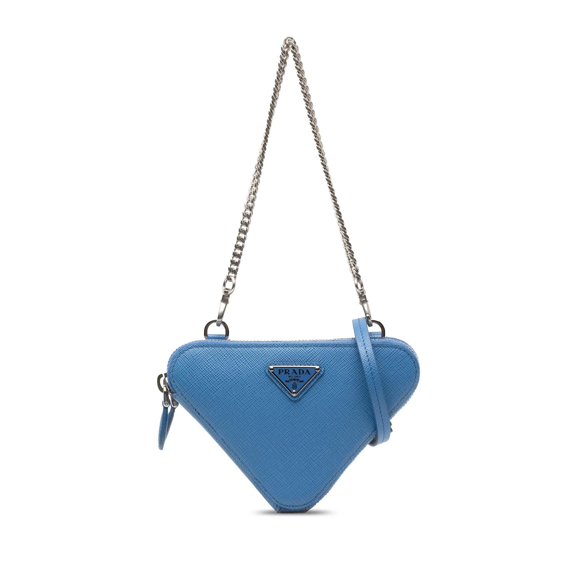 Double leather handbag