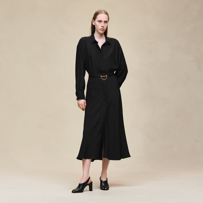 Noir Shirt Dress