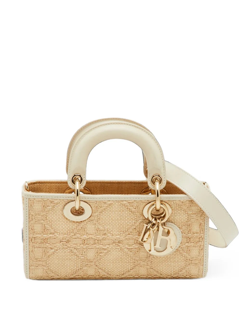2023 Lady D-Joy raffia tote bag
