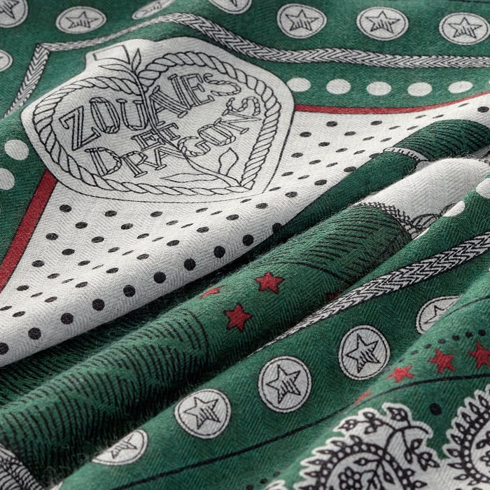 Zouaves Et Dragons Bandana Shawl 140