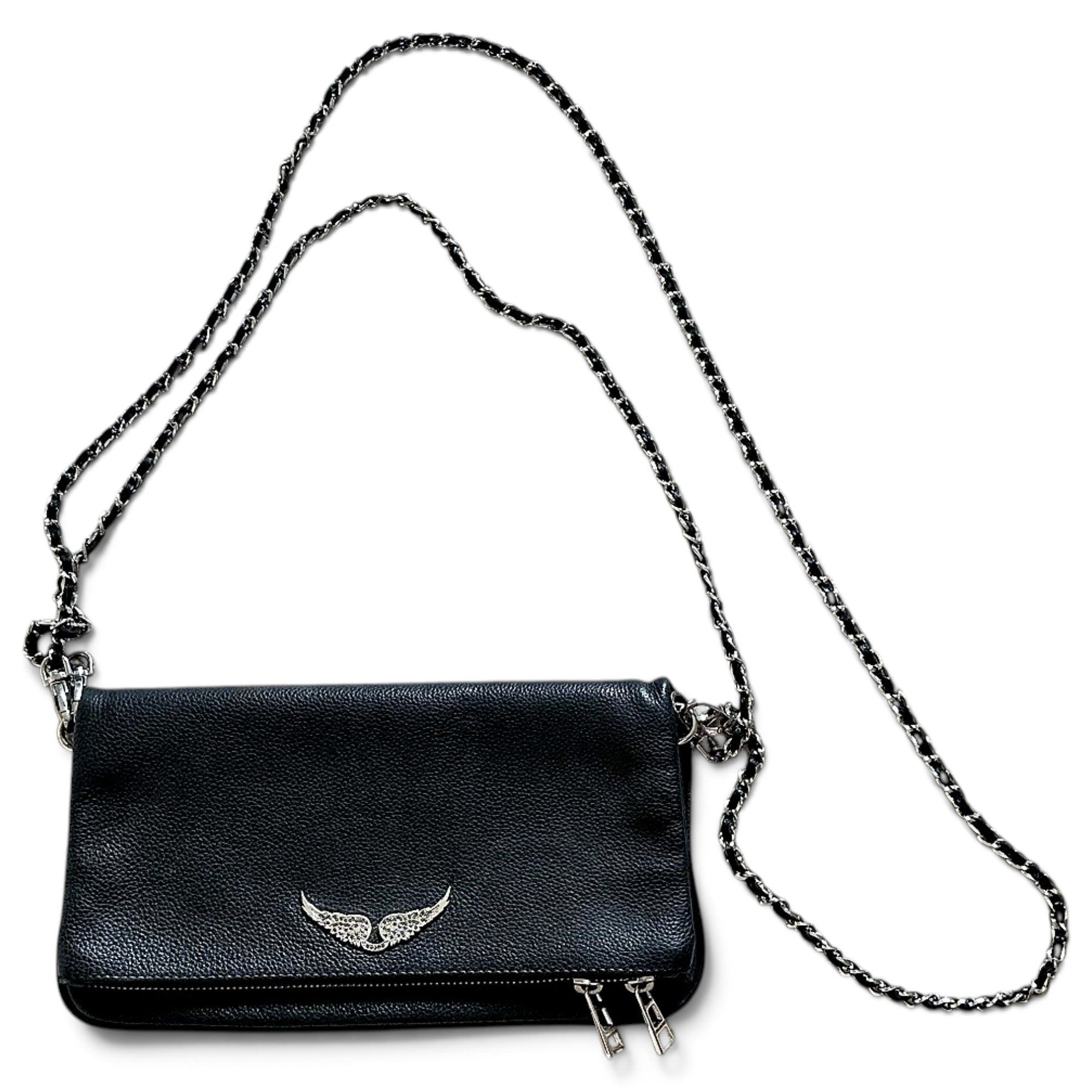 Rock leather crossbody bag