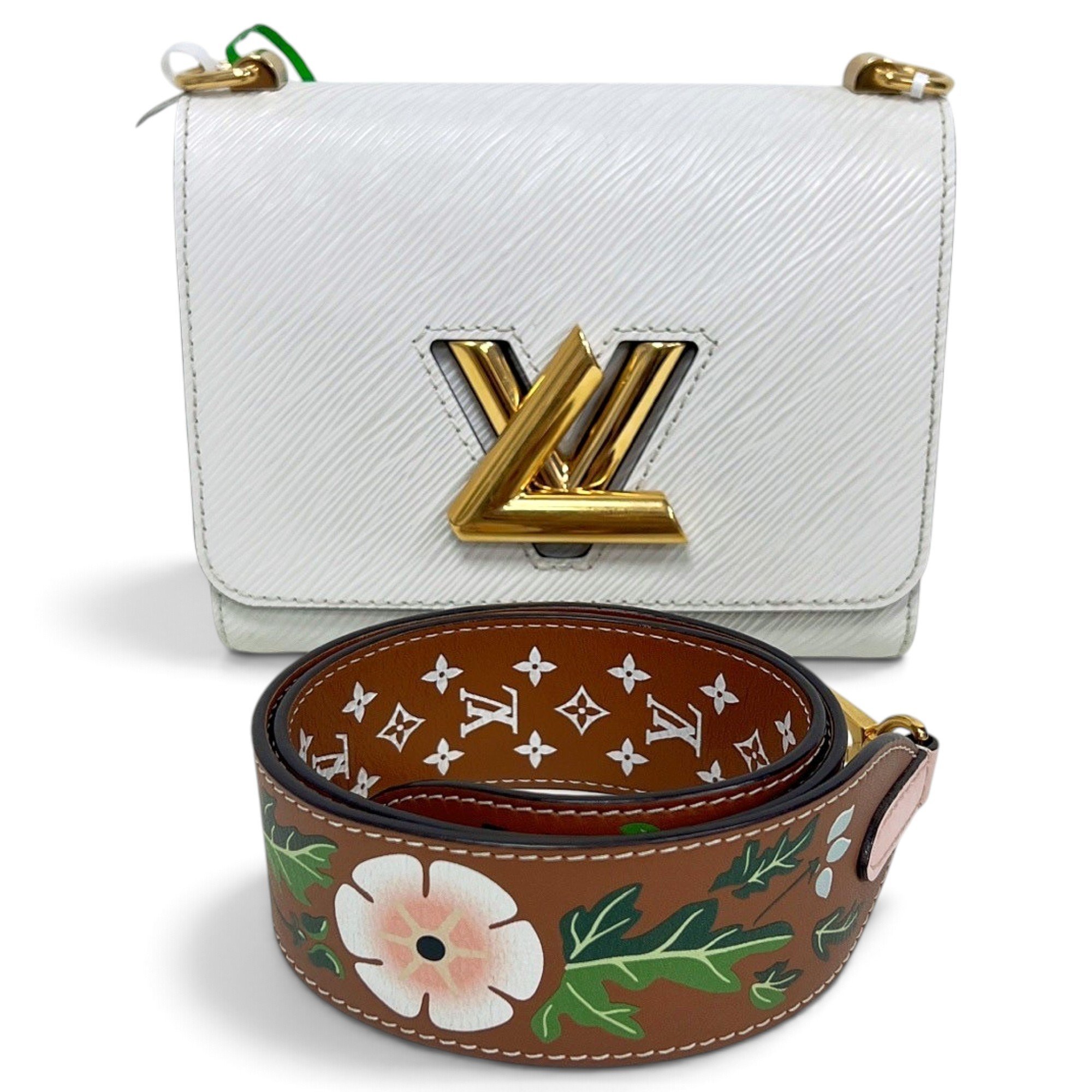 Twist leather handbag