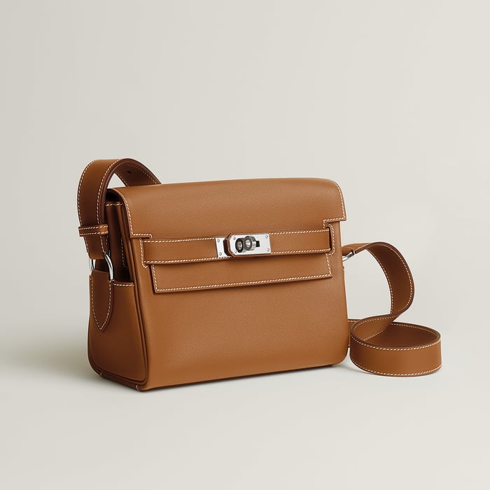 Gold Kelly Messenger Bag