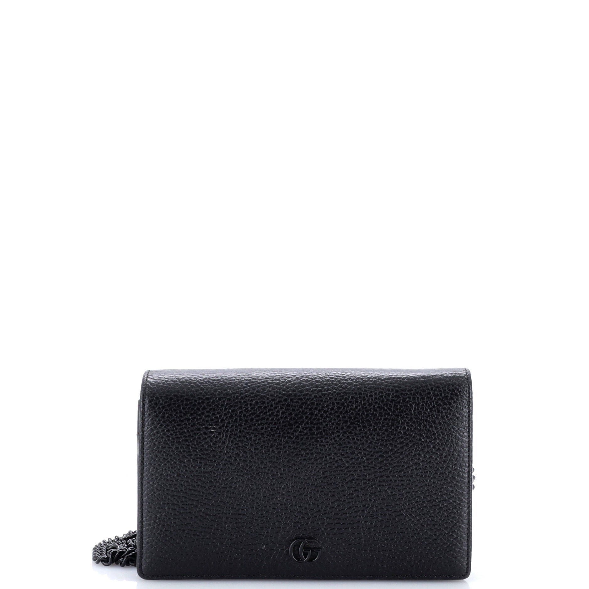 Petite GG Marmont Chain Wallet Leather Mini