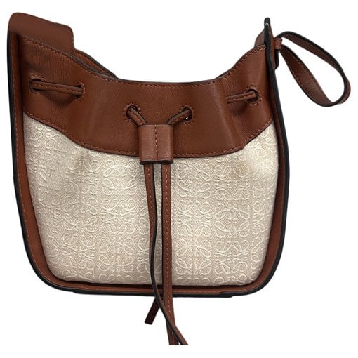 Balloon leather handbag
