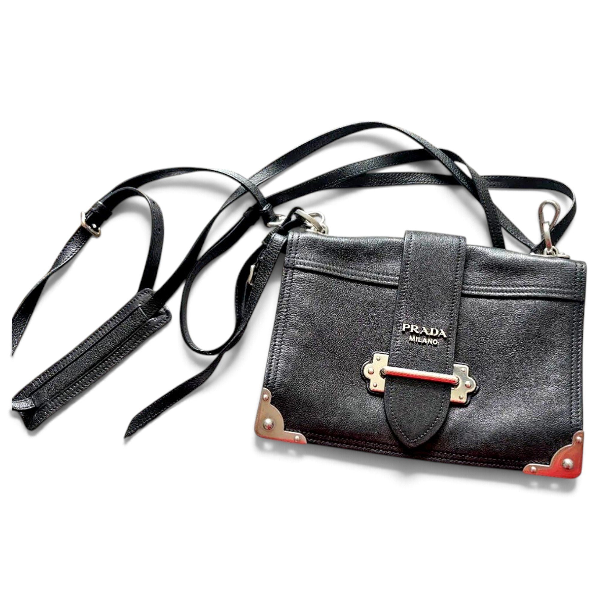 Cahier leather crossbody bag