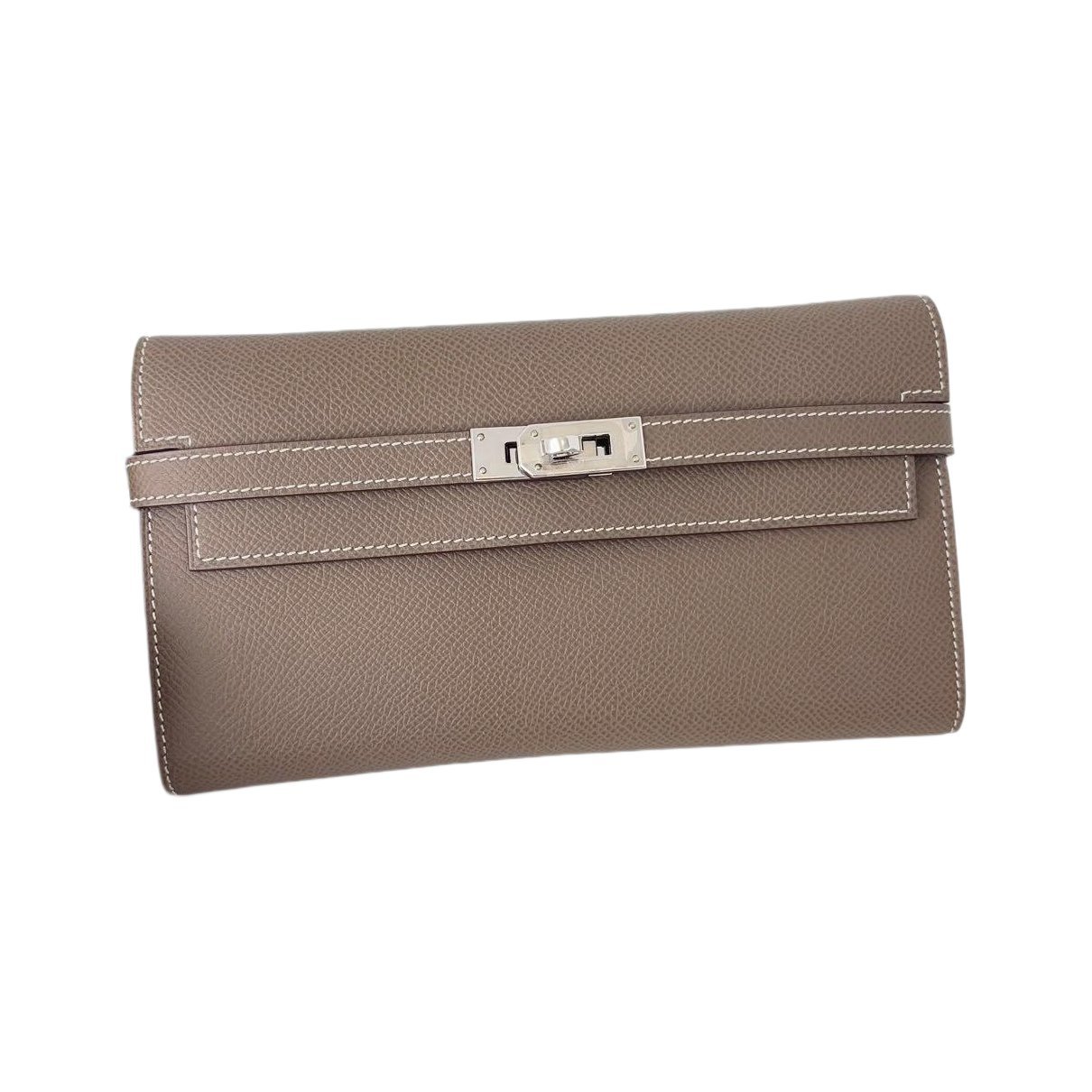 Leather clutch bag