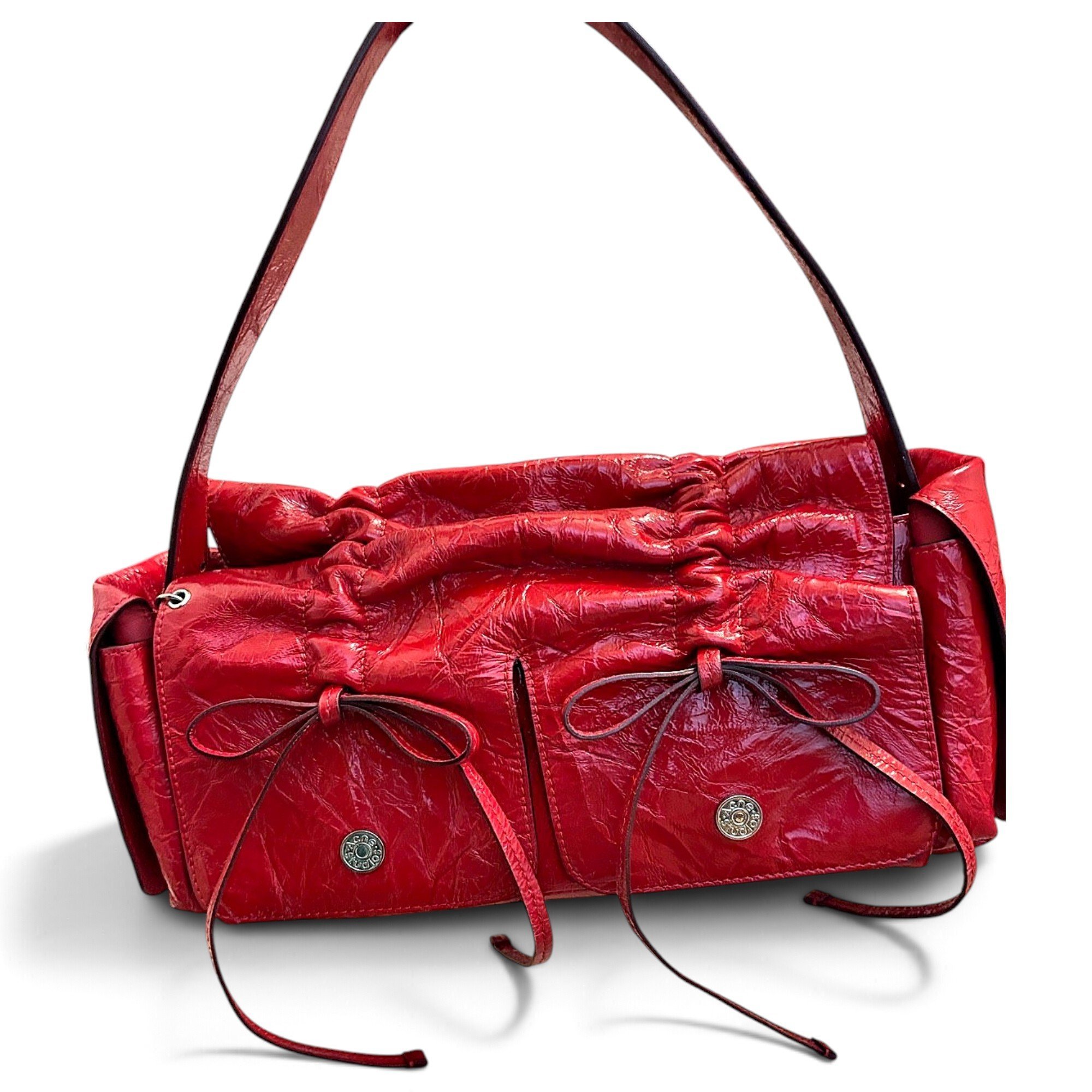 Acne Studios Multipocket leather handbag