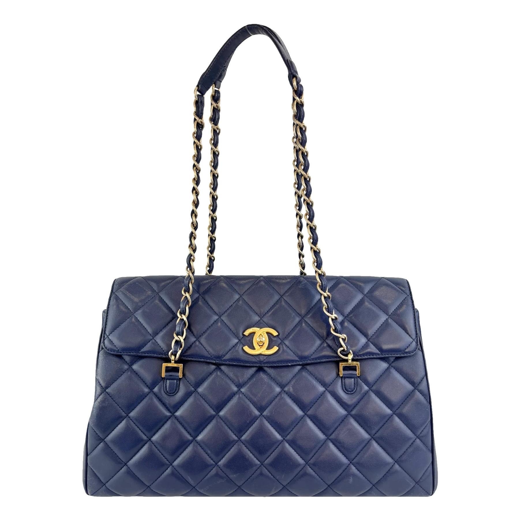 Leather tote