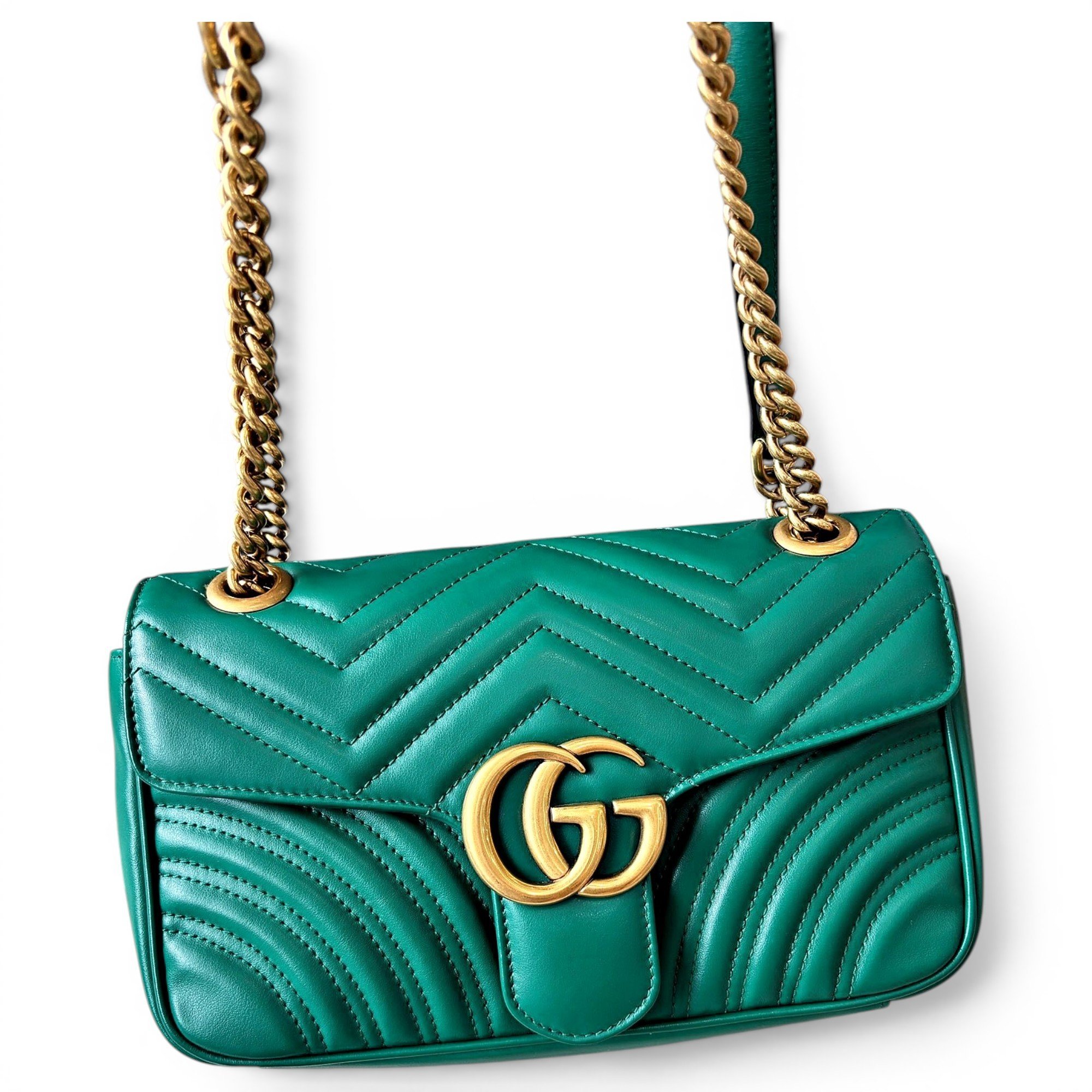 GG Marmont Flap leather crossbody bag
