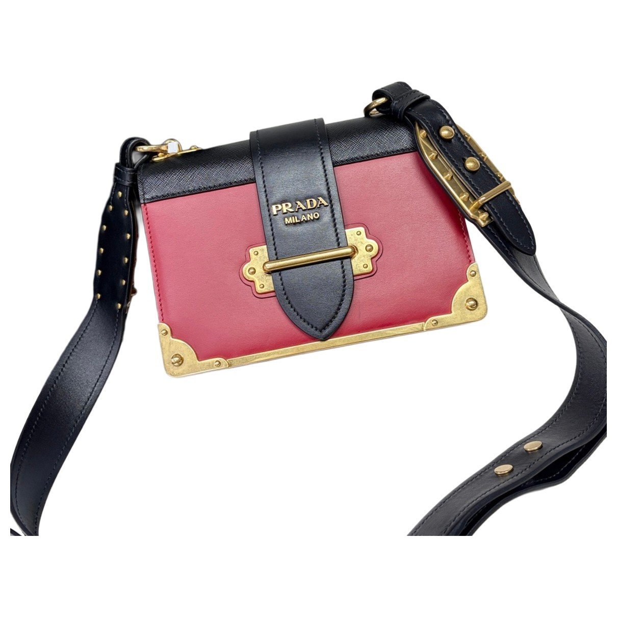 Cahier leather handbag