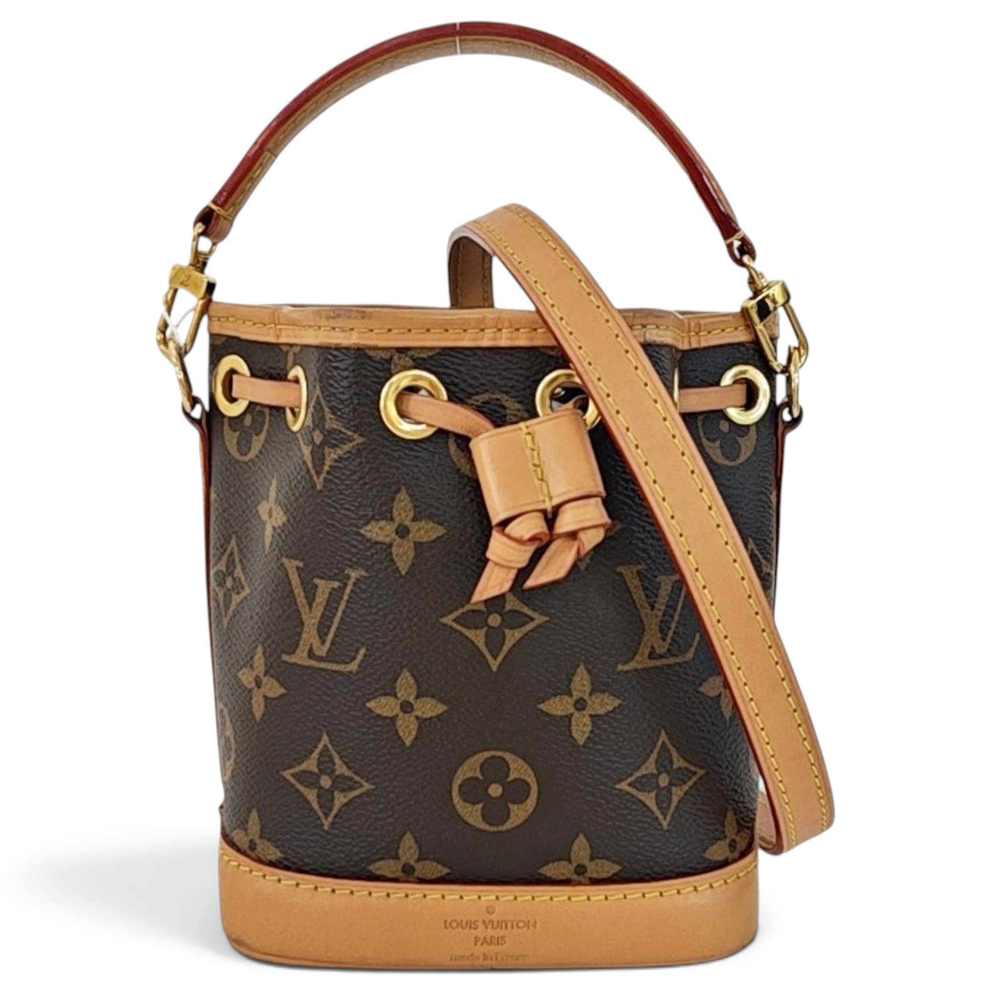 Nano Noé leather handbag