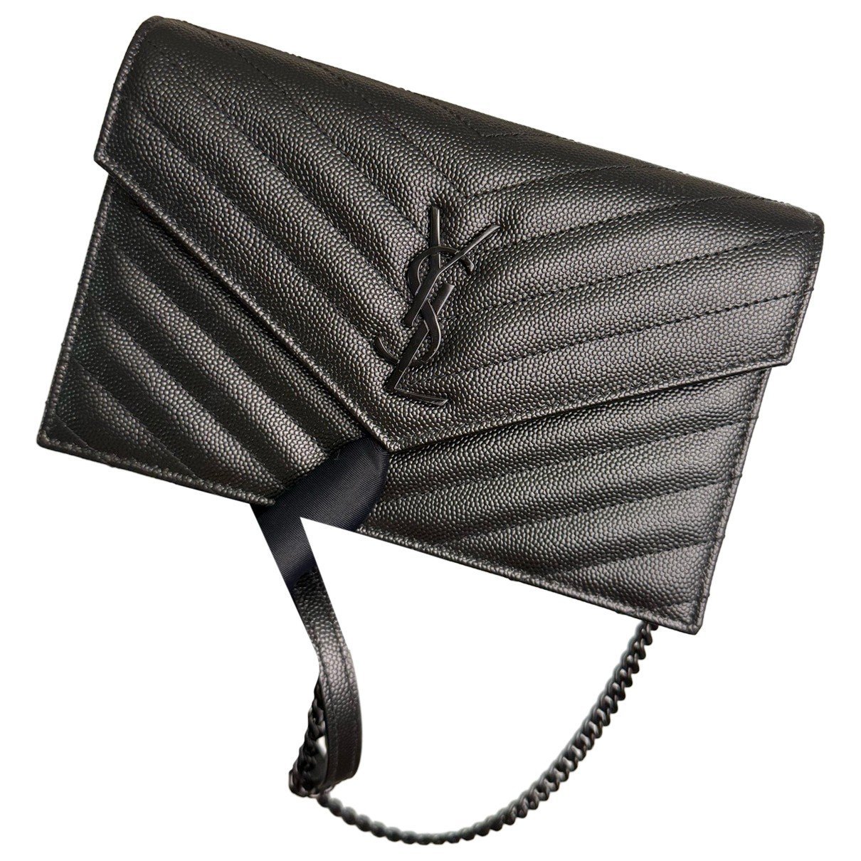 Portefeuille enveloppe leather handbag