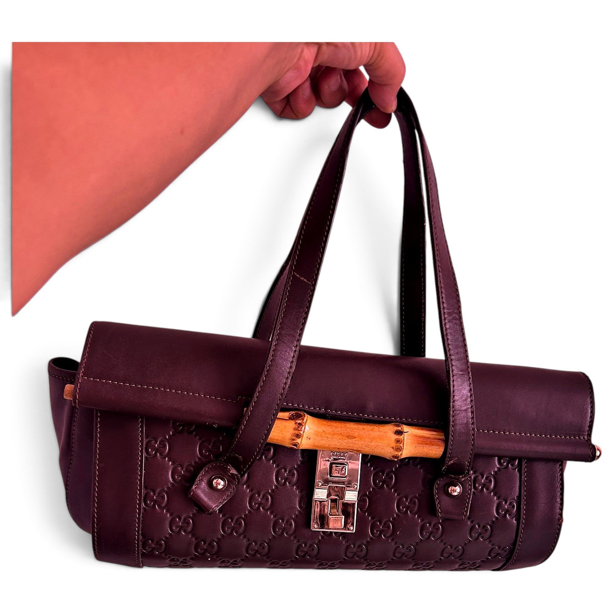 Bamboo Bullet leather handbag