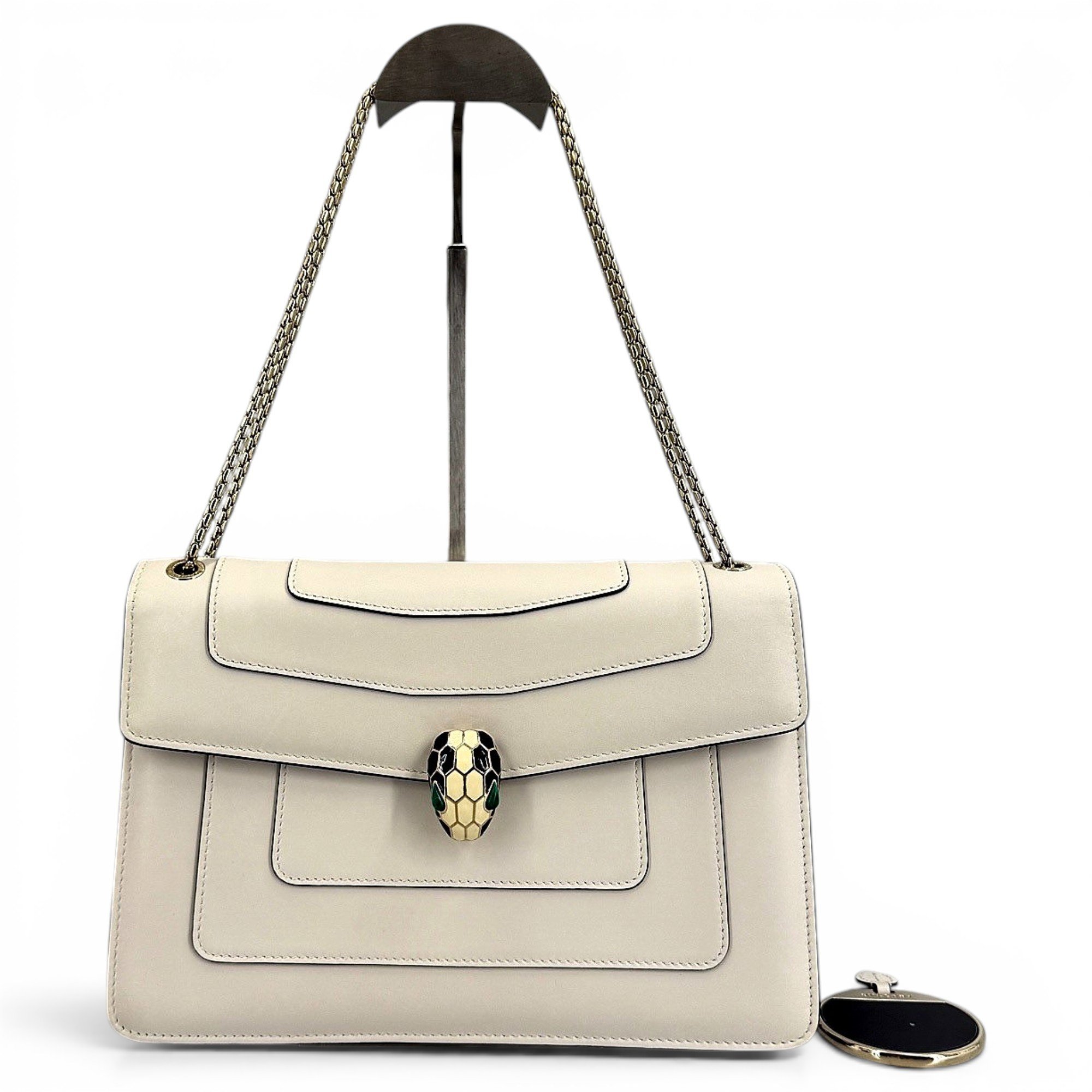 Serpenti leather handbag