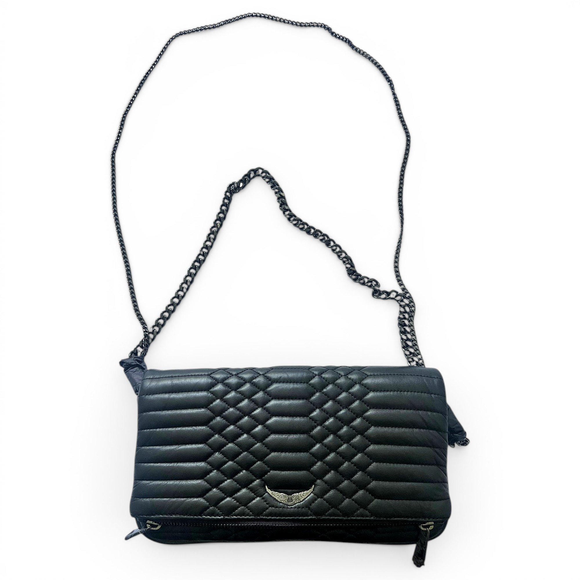 Ziggy XL leather clutch bag