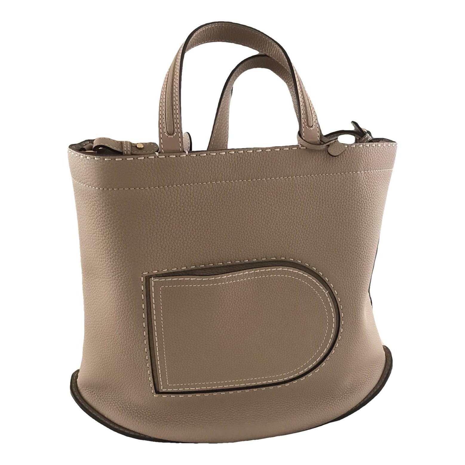 Pin leather handbag