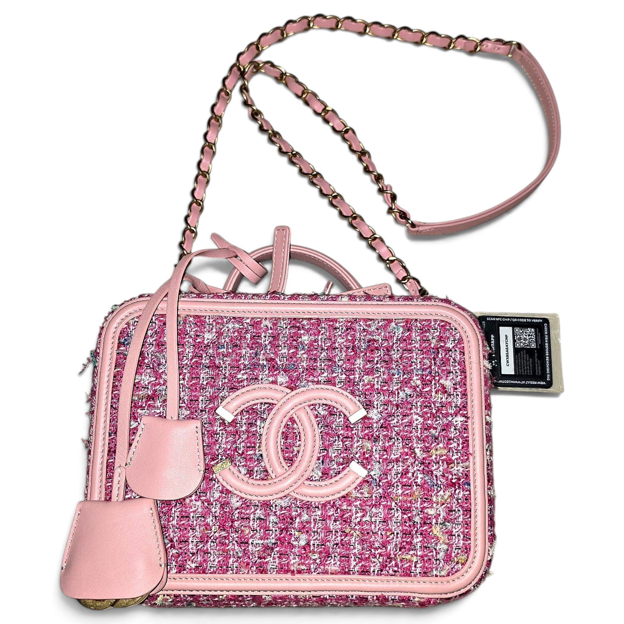 Vanity tweed handbag