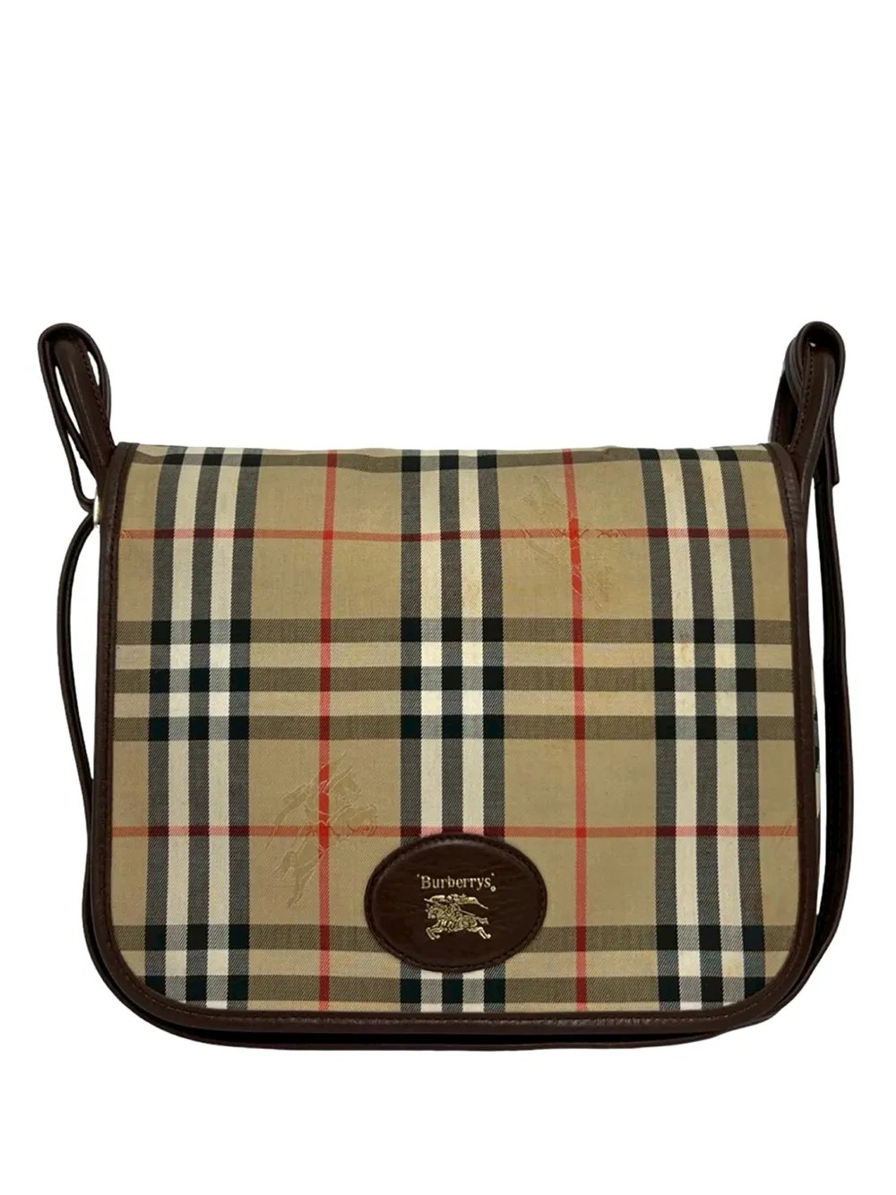20th Century Haymarket Check Canvas crossbody bag