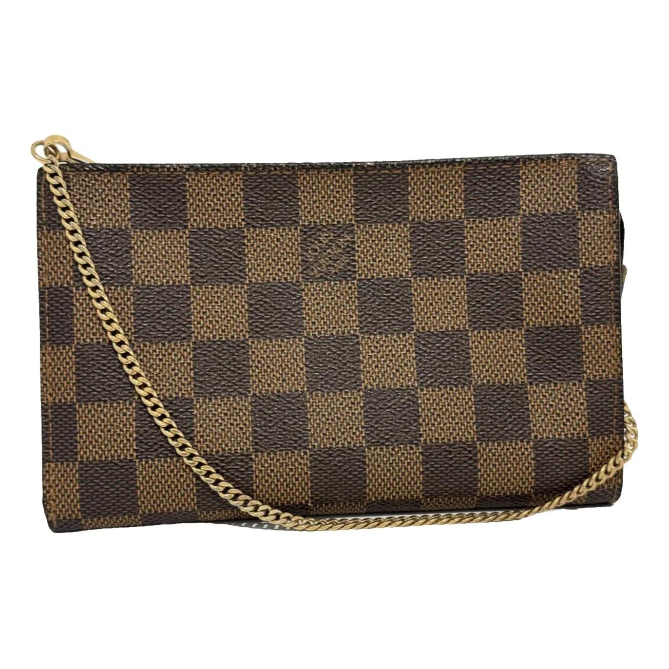 Leather clutch bag