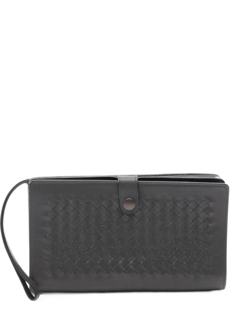 2000s Intrecciato wrist-strap clutch bag