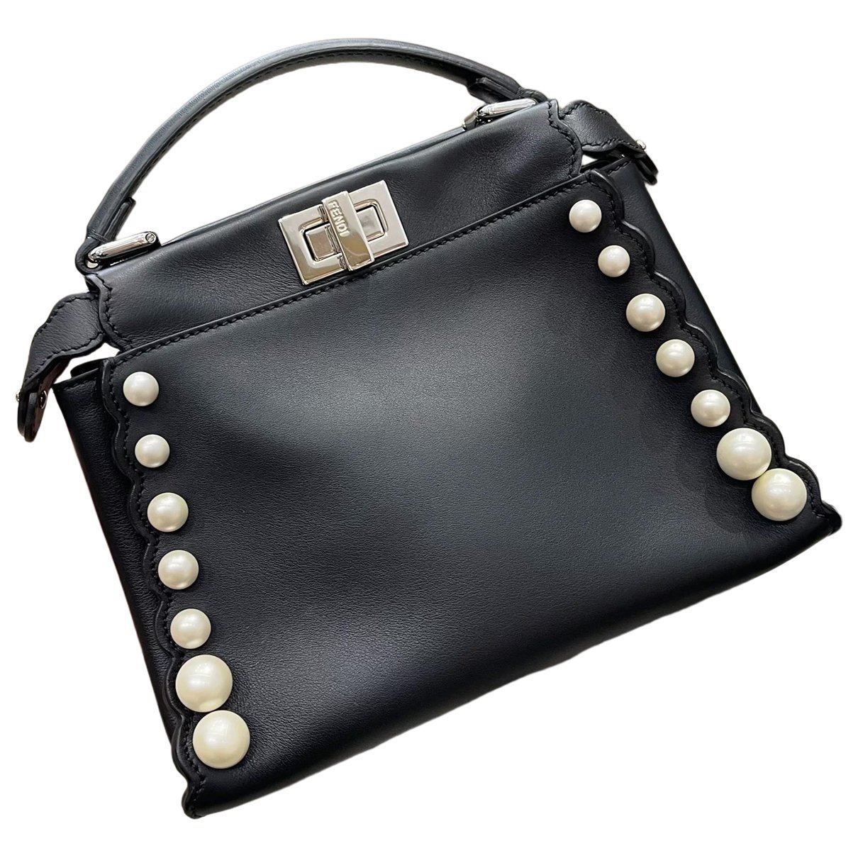 Peekaboo leather handbag