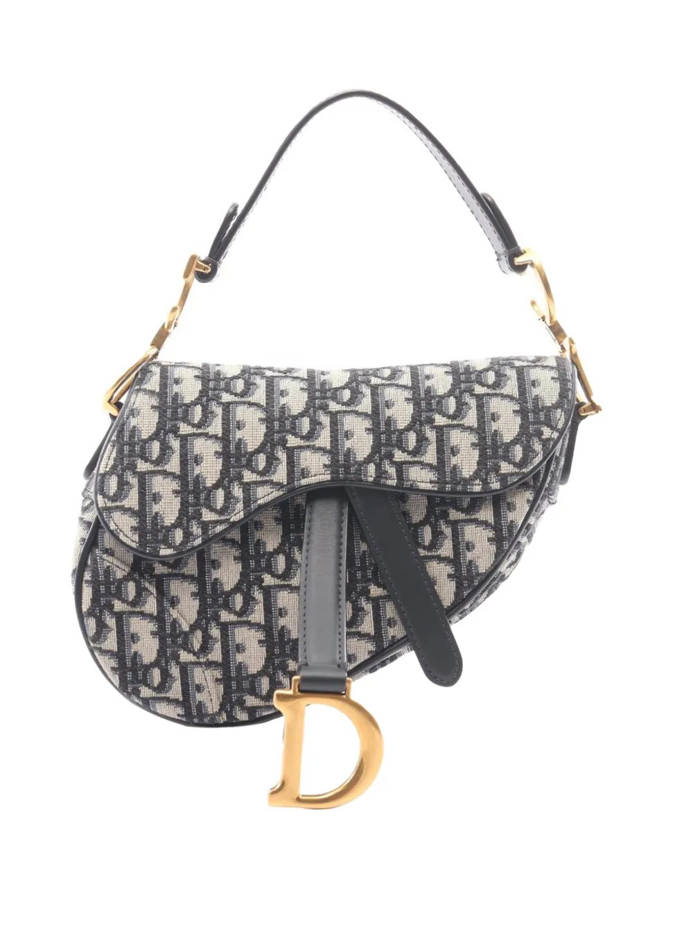 2015-2026 Mini Oblique Canvas Saddle Bag satchel