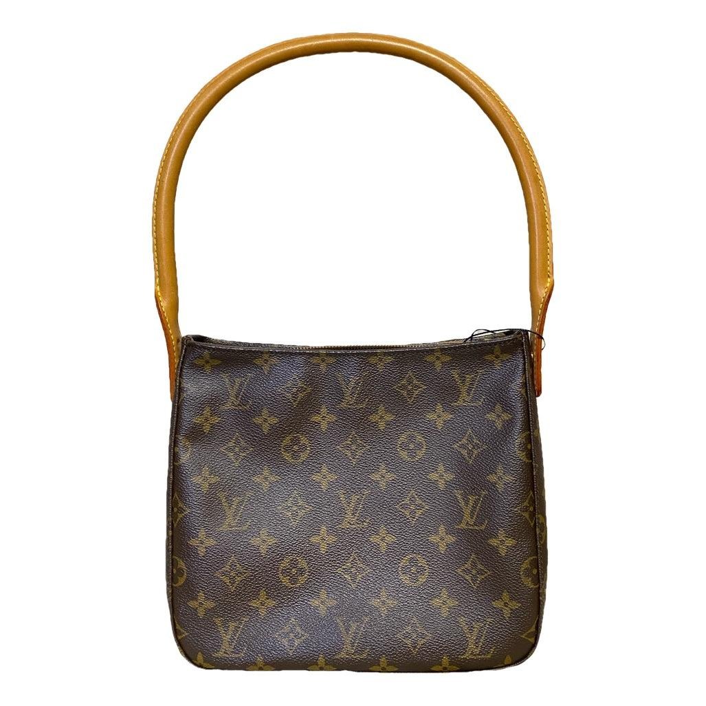 Looping leather handbag